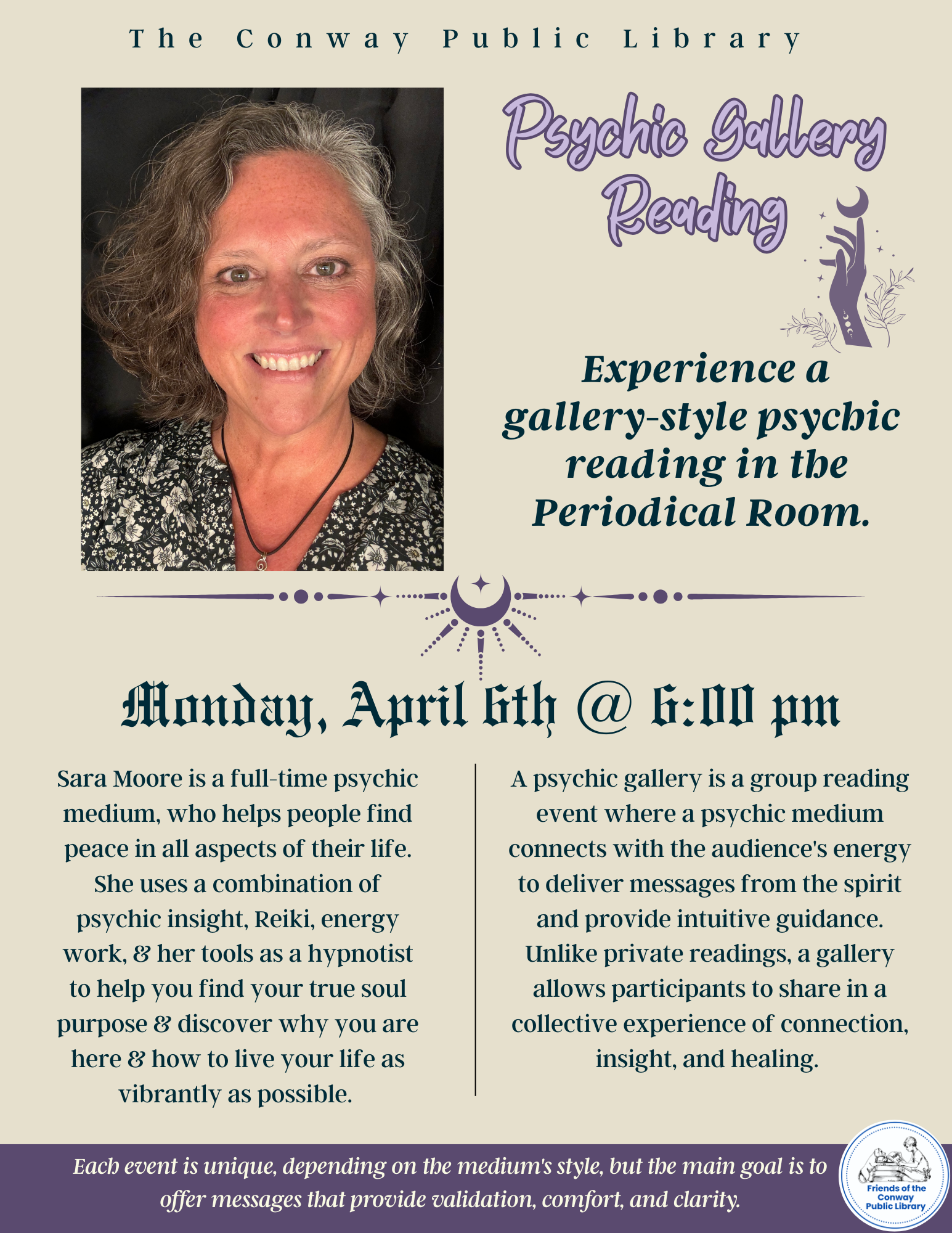 Spring Psychic Gallery Reading | Conway Public Library