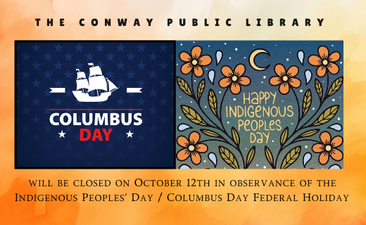 Library Closed for Holiday on October 12th